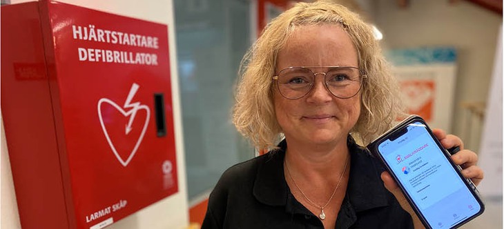 Alexandra Vahlund, HLR-samordnare på Kliniskt träningscentrum i Region Sörmland.